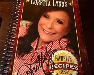 Signed Loretta Lynn's Favorite Recipes cookbook