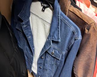 Denim jacket and clothing