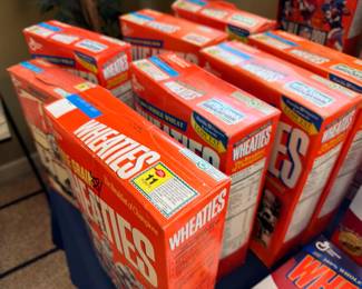 Large lot of collectible Wheaties boxes