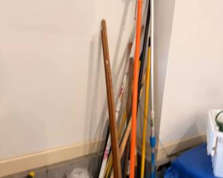 Long-handled yard and garden tools