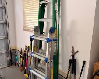 Folding step and extension ladders