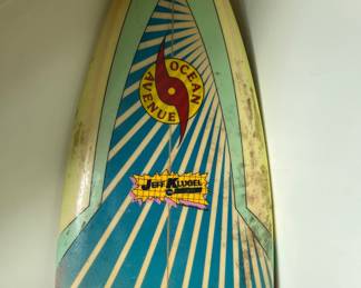 JEFF KLUGEL OCEAN AVENUE SURF BOARD,