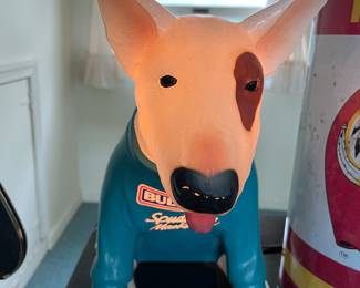 Spuds MacKenzie Bud Light Blow Mold Dog Lamp,
