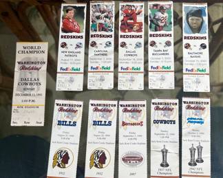 Redskin Ticket Stubs