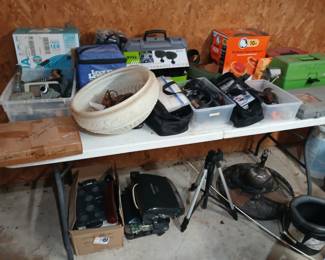 Tools and tools, antique light fixture
