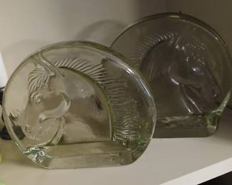 Blenko glass bookends