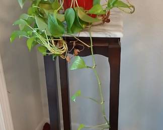 Marbled Topped Plant Stand