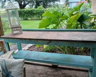 Wooden garden table