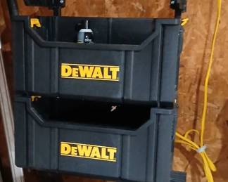 DeWalt wall storage bins