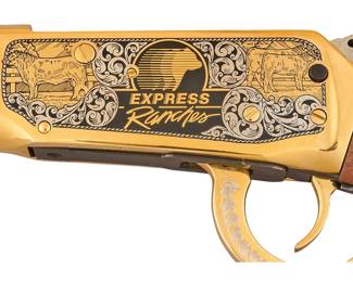 Custom 1 of 30 Express Ranches Engraved Winchester 94AE Lever Action Rifle