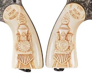 Custom Cased Pair of Sequential Engraved Dale Robertson "The Iron Horse" Colt Revolvers