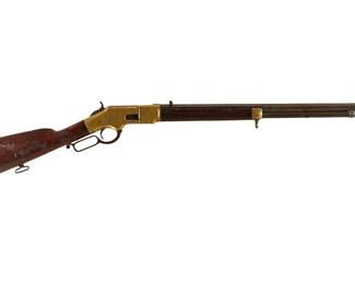 Antique Early Henry Marked Winchester Second Model 1866 44 CF Lever Action Rifle