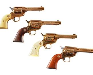 Cased Colt Kansas Series Cow Towns Frontier Scout 4 Revolver Set