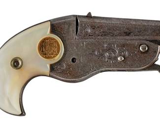 Very Rare Hopkins & Allen New Vest Pocket "Parrot Beak" Derringer