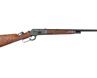 Terry Theis Master Engraved Winchester 1886 Extra Light 45-70 Gov't Rifle