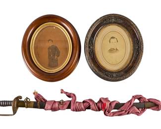 US M1850 Foot Officer's Sword W/ Hand Colored Photographs