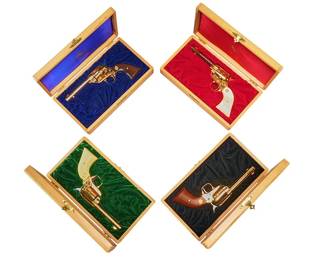 Cased Colt Kansas Series Cow Towns Frontier Scout 4 Revolver Set