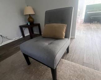 Pair of custom upholstered chairs