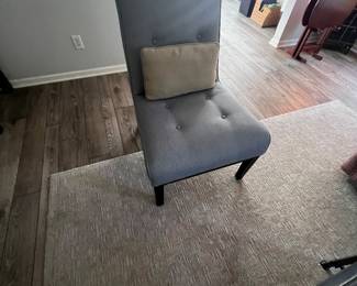 Pair of custom upholstered chairs