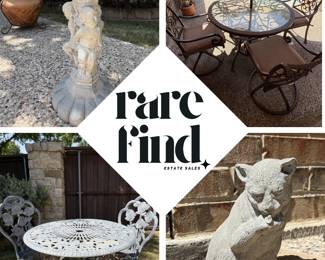 Iron outdoor patio set, outdoor decor 