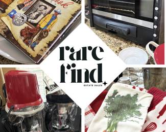 Kitchen appliances, cook books 