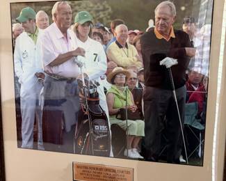 Golf photo with Arnold Palmer and Jack Nicklaus