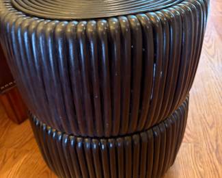 woven end table