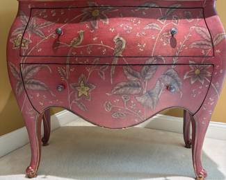 painted bombe chest