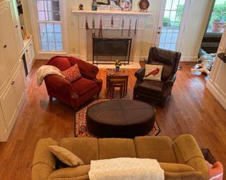 a view of the living area