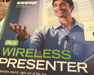 NIB Shure wireless presenter, microphone