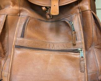 Leather knapsack -Clavia