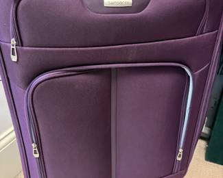 Purple suitcase
