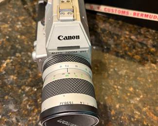 Vintage Canon Super 8 movie camera with case and booklets