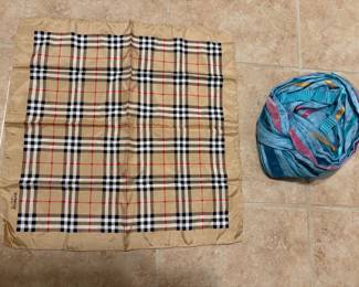 Burberry scarf and Christian Dior vintage hat