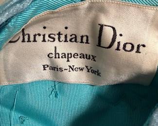Christian Dior vintage hat