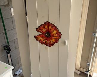 painted wood cupboard