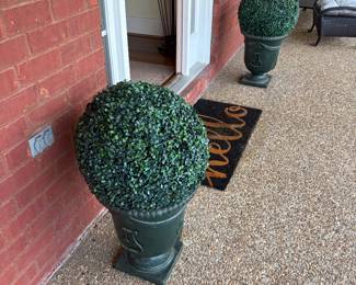 faux topiaries
