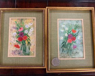 Miniature Franz Weiss watercolors