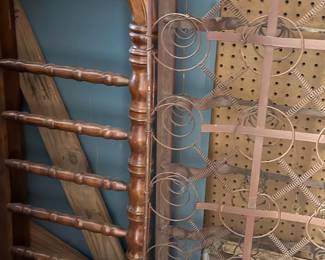 Vintage twin bed + springs and rails