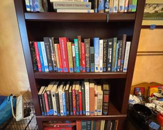 Bookcase with books