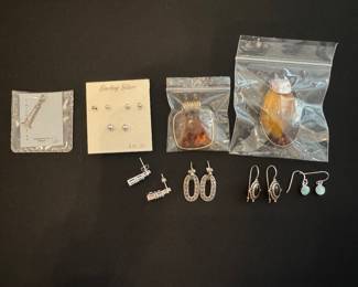 Sterling Earrings and Pendants