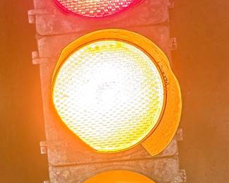 Working full-size stoplight
