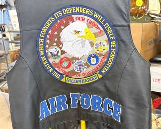 United States, Air Force biker vest