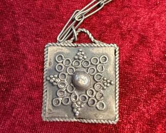 Coin, silver necklace