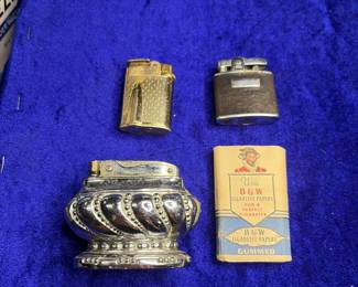 Lighters and cigarette papers very mid-century