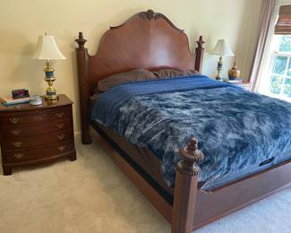 King bedroom suite $1400 (mattress and box not inc), bed plus dresser and two gentleman's cabinets