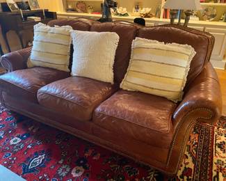 Bradington-Young leather couch