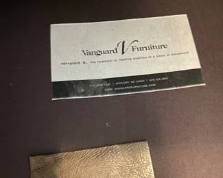 very high-end leather Vanguard chair set