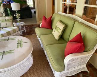 Customized wicker set by Braxton Culler