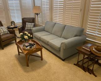Ethan Allen coffee table (like new), couch is not for sale